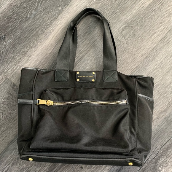 adrienne vittadini nylon workbook tote